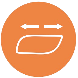 Подлокотник может двигаться вперед и назад